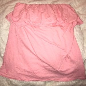 Lilly Pulitzer Wiley Ruffle Tube Top